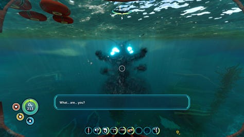 Screenshots of Subnautica.