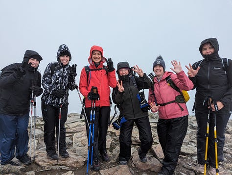 hikers on snowdon