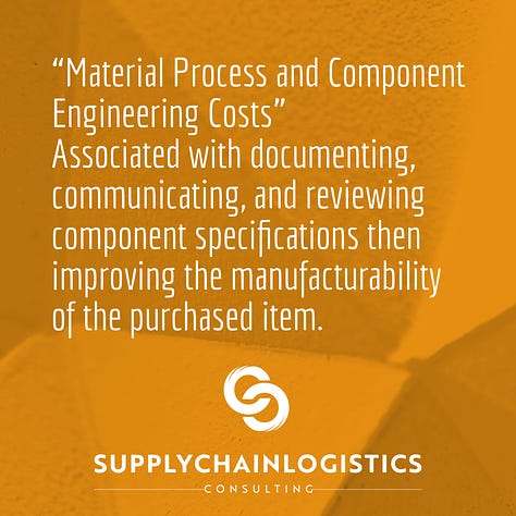 Items one to six, supply chain management costs.