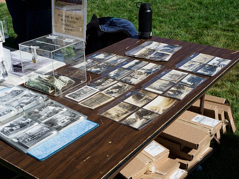 New Ipswich Historical Society table at the Autumnfest