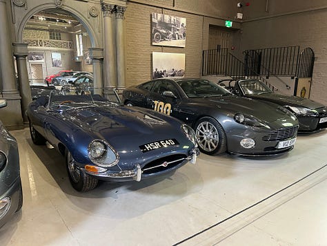 The Earl of Pembroke's car collection at Wilton House.