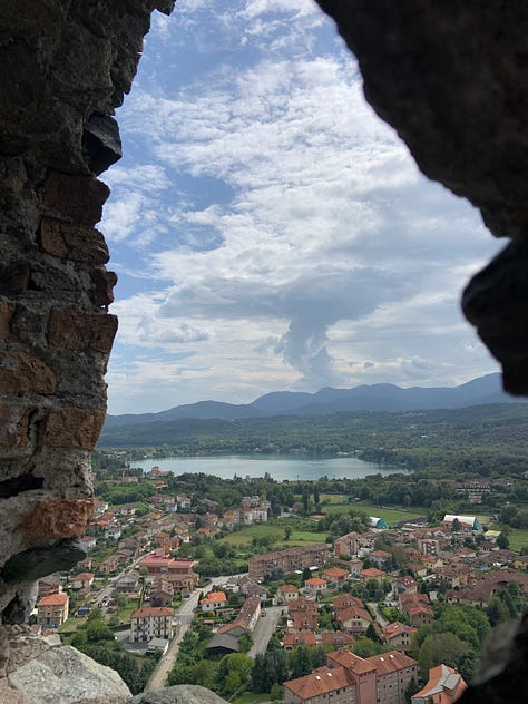 The ruins of the castle of Avigliana