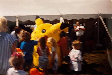 A selection of photographs from Alyssa Buecker, featuring Pikabugs, Pikachu and a Squirtle display