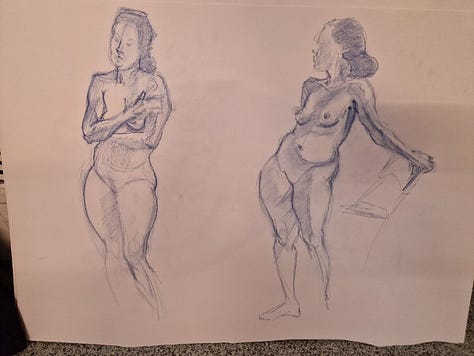 nude female life drawing cardiff  cowbridge