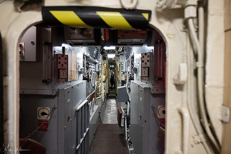 Inside the Flore submarine