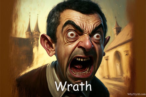 Sloth, Envy, and Wrath by Mr. Bean