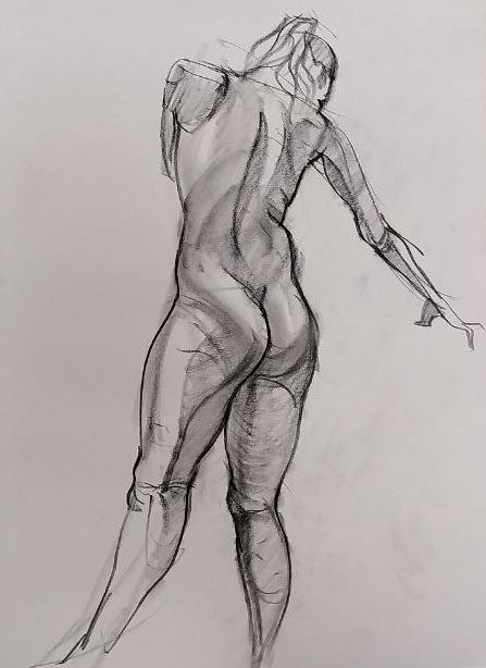 life model sketches in cardiff life drawing