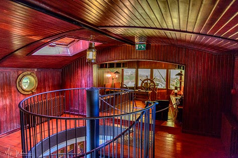 Inside Jules Verne house/museum