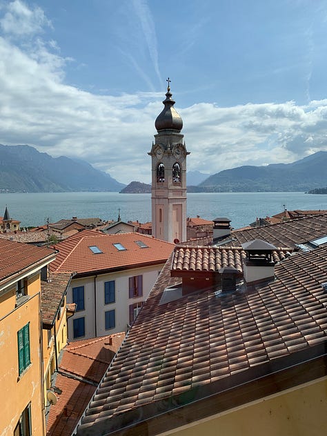 photos from Menaggio on Lake Como of gelato, the views, pasta, the lake