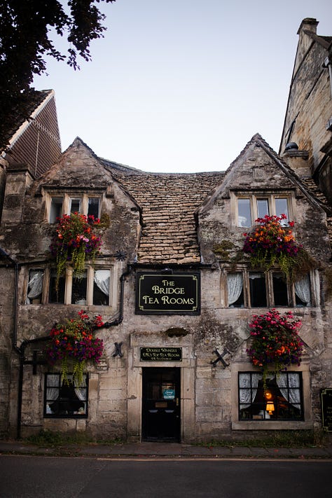 Photos of a quaint, stone-built English town