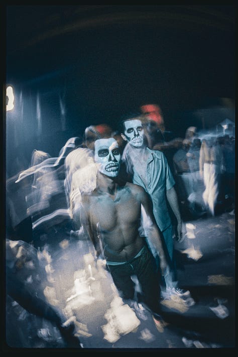 Halloween Tribal Massive (10.31.97) featuring. The Crystal Method, Coldcut, DJ Dan, Tomas, etc.. Photos by Beau McGavin