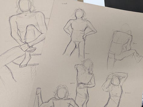 life model sketches in cardiff crosskeys life drawing