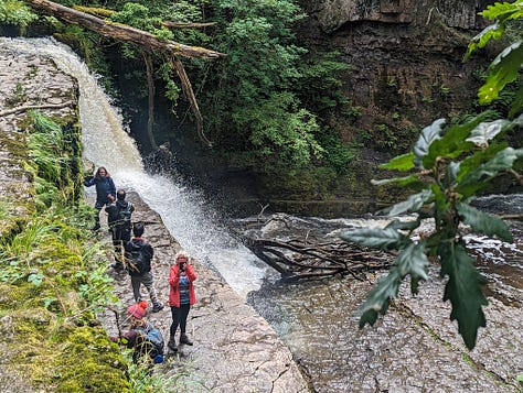 guided waterfall walking in the Brecon Beacons National Park