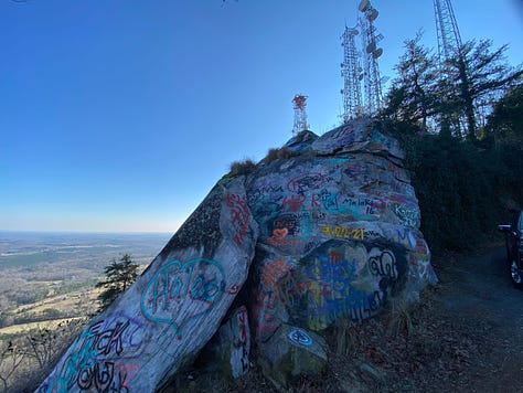 Stunning views from the top of Mt. Currahee