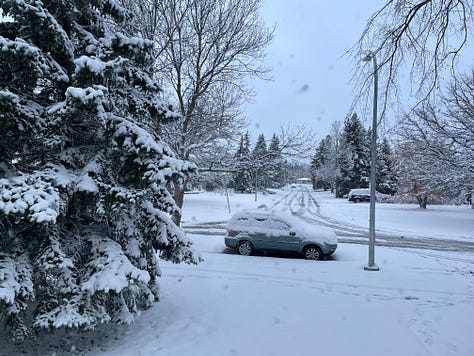 A wintery October morning in Winnipeg