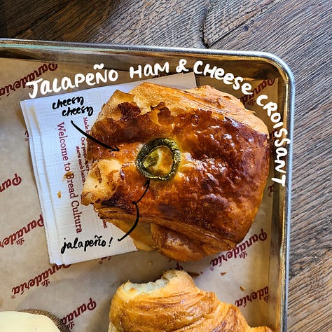 Ham & Cheese Croissant with Jalapeno