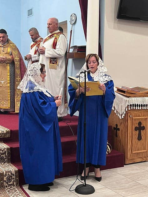 women serving at church