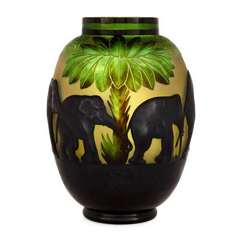 Emile Galle Glass Design and Art Nouveau furniture
