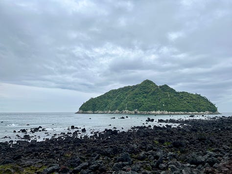 Coastal landscapes on Jeju Olle Route 06