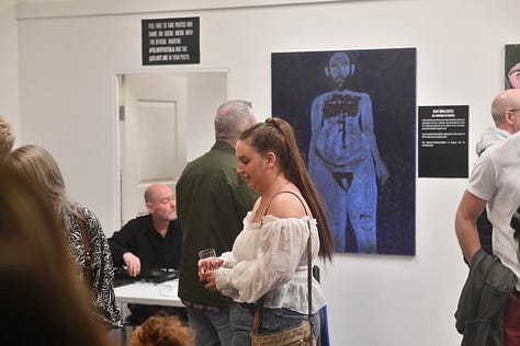 Photos from my art exhibition called Fistula in May 2022.