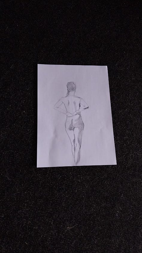 female nude life drawing in cardiff