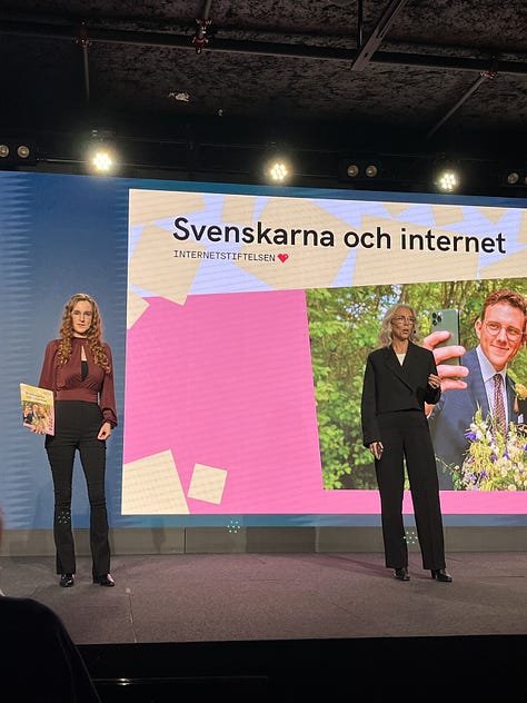 Några bilder från lanseringen av Svenskarna och internet 2024