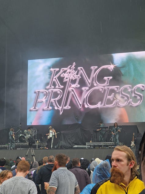 King Princess, followed by the Roots, on support at Hampden Park. 