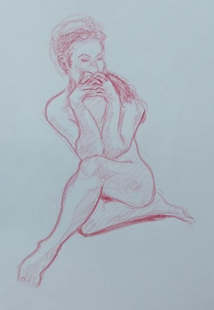 life model sketches in cardiff life drawing