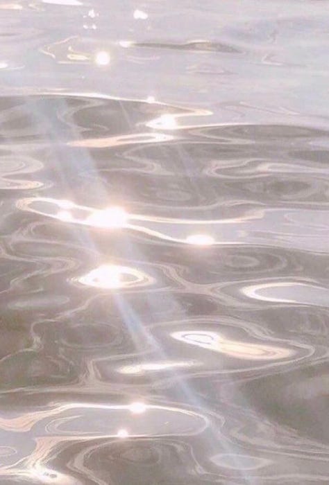 light reflected by water ripples in the sea