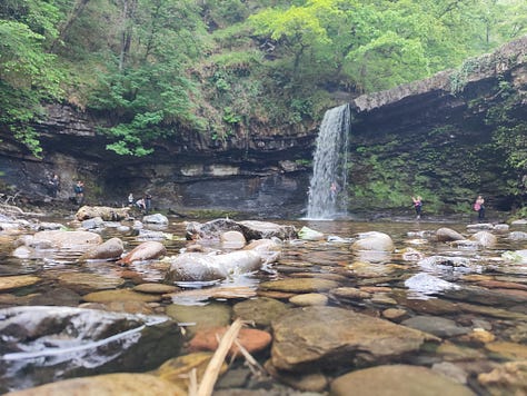 waterfall walk in the brecon beacons