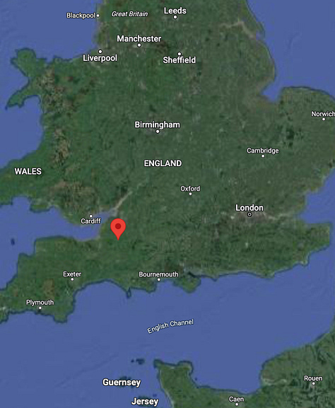 Where is Wells, UK? It is in the West Country, south of Bath.