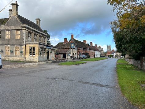 3 photos of The Longs, the last pub remaining in the village of Steeple Ashton, Wiltshire. Images: Roland's Travels