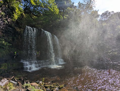 guided walk waterfalls area of the brecon beacons national park