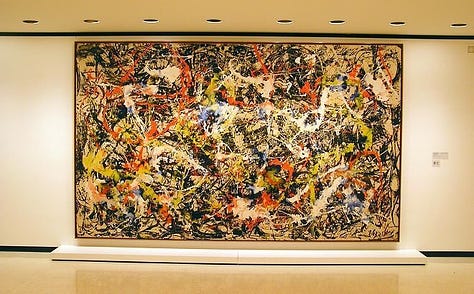 Three of Jackson Pollock's more famous works