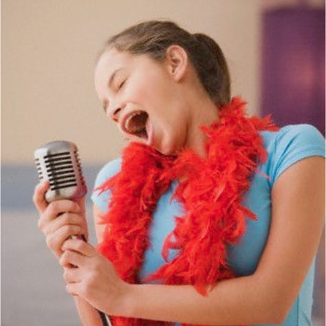 Throat, Ice lolly and boy, singing girl