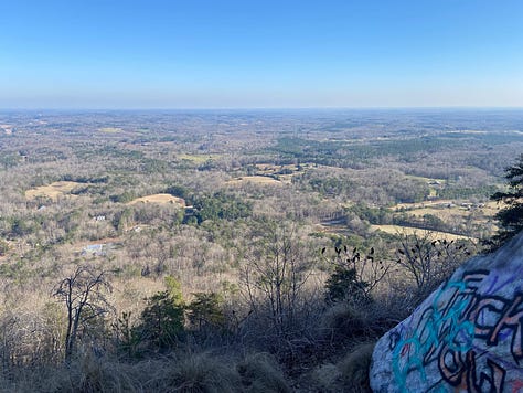 Stunning views from the top of Mt. Currahee