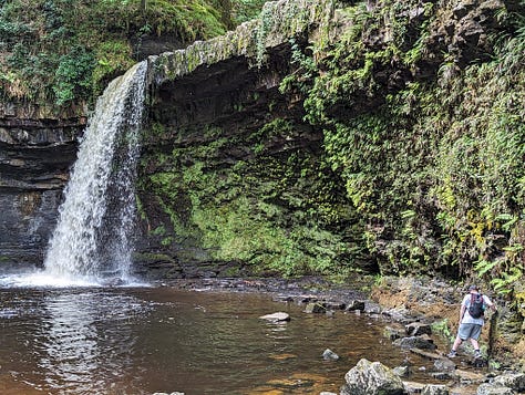 guided walk of the Brecon Beacons waterfalls