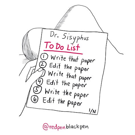 Multiple comics about ToDo lists.