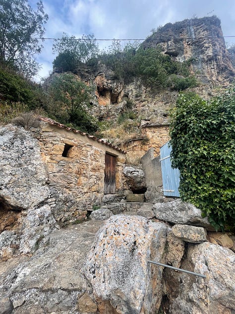 scenes from the village of Peyre in France