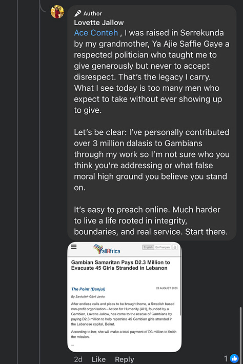 Conversation with Gambian men and patriachy