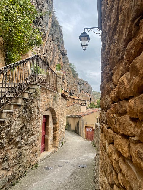 scenes from the village of Peyre in France