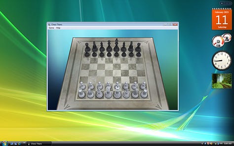 Chess Titans on Windows XP 