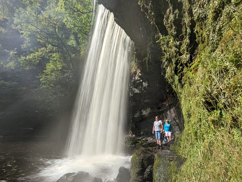 guided walk of the Brecon Beacons waterfalls