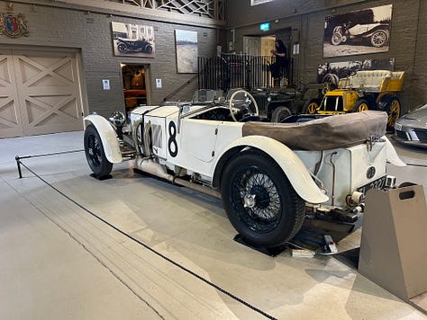 The Earl of Pembroke's car collection at Wilton House.