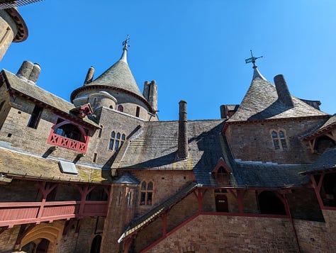 South Wales views waterfalls and Castell Coch