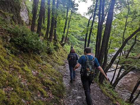 guided waterfall walking in the Brecon Beacons National Park