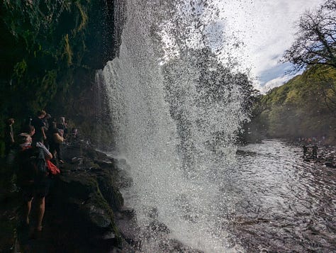 guided walk of the waterfalls of the BBNP with Wales Outdoors