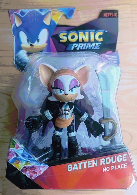 Black Rose, Batten Rouge and Neo Metal Sonic figures