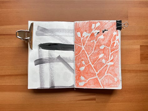 Mixed media botanical art