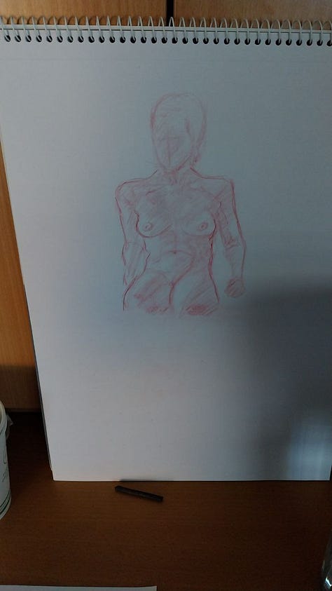 female nude life drawing in cardiff